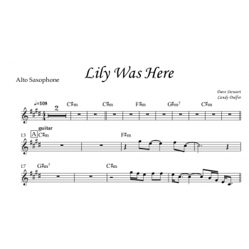 Lilly was Here, Dave Stewart & Candy Dulfer - Alto Saxophone (Eb-Instrument)